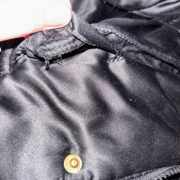 Baby Phat Satin Black Puffer Coat with Faux Fur Hood - Picture 3 of 8